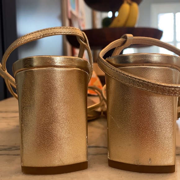 Sam Edelman GOLD Strappy heels size 9.5 *Himena* ✨✨✨ - Picture 7 of 10